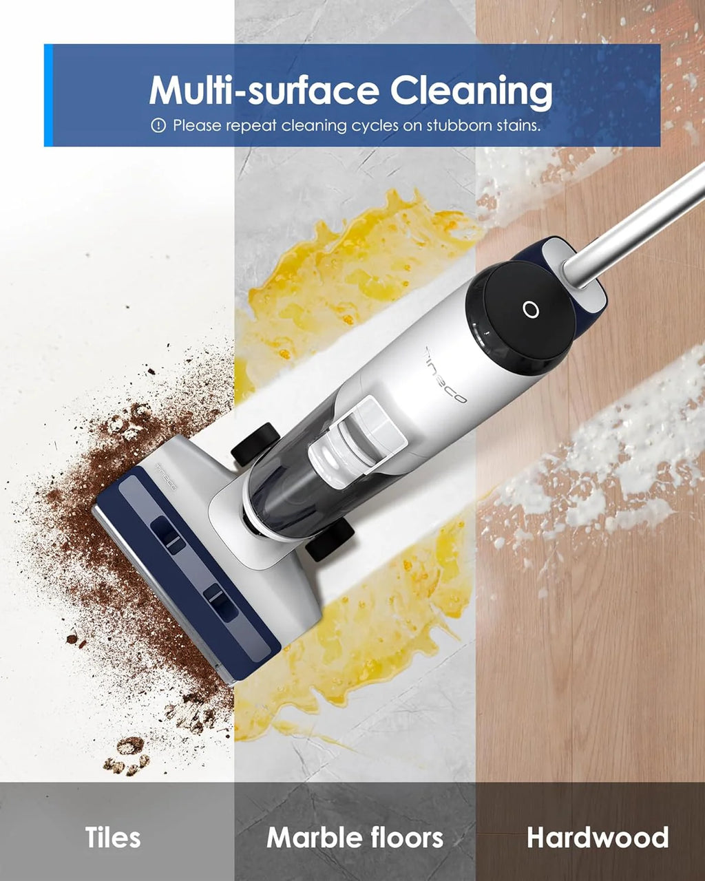 Complete Wet Dry Vacuum Cordless Floor Cleaner and Mop One-Step Cleaning for Hard Floors1 pcs