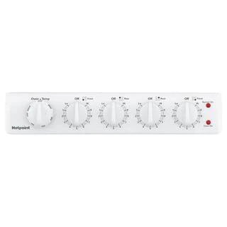 20-inch electric oven with 4 cooking zones, freestanding, in white