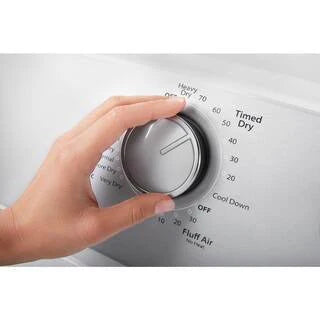 Whirlpool 7.0 cu. ft. electric clothes dryer, AutoDry™ system, Wrinkle Shield™, white (2025 model year)