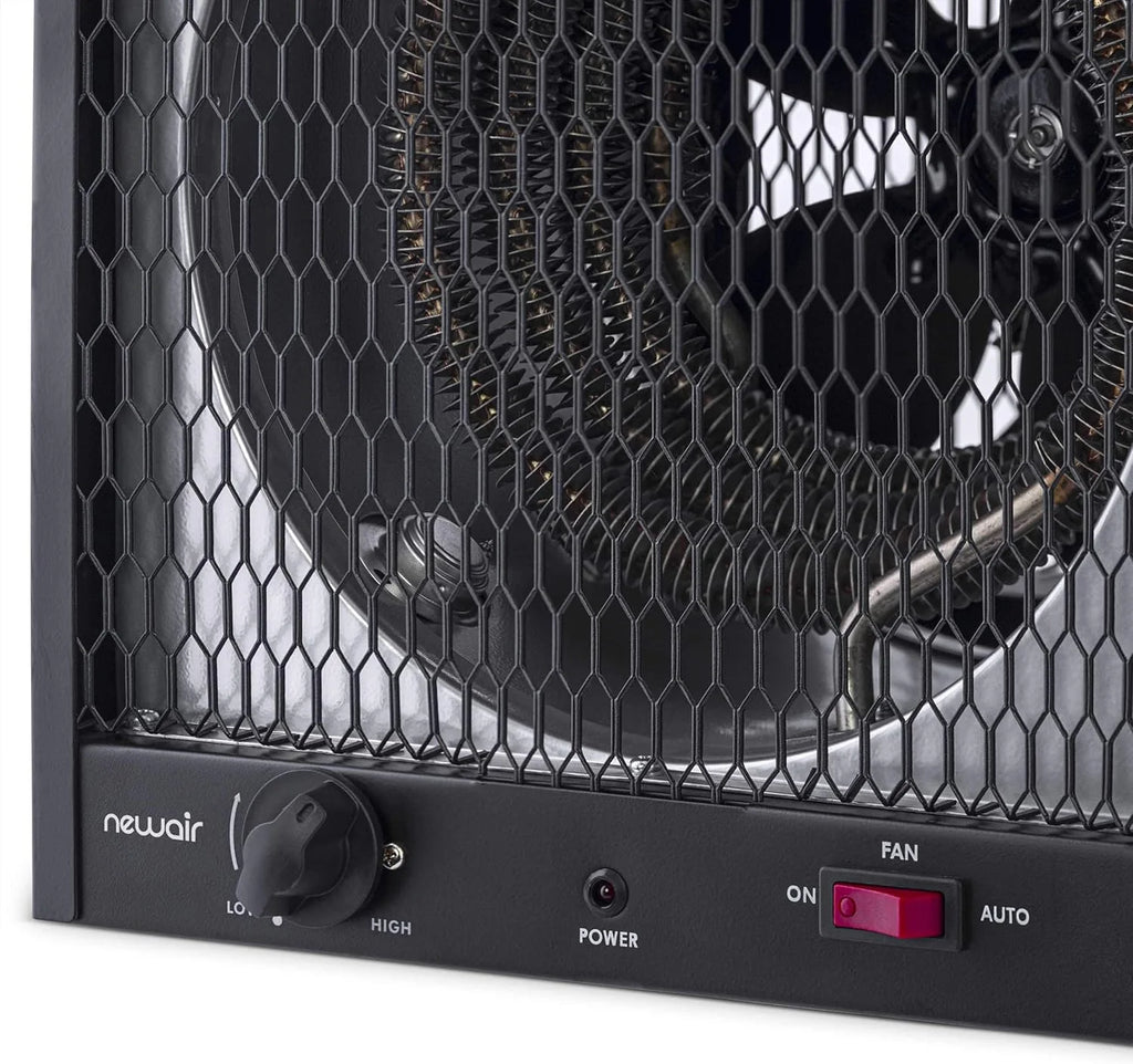 240v Portable Electric Garage Heater, Industrial Strength with Internal Thermostat and Carrying Handle, Heats 600 sq. ft. with 6-30R Plug, Perfect for Garages, Workshops and More1 pcs